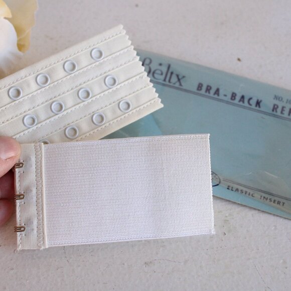Vintage 1960s Bra Back Repair, Beltx Adjustable Elastic Straps, New Old Stock - Picture 1 of 10